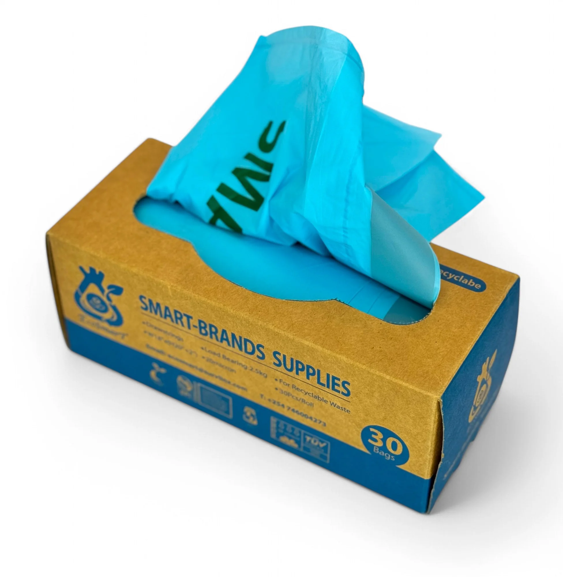 Biodegradable Recyclable-Waste Blue Bin Liners