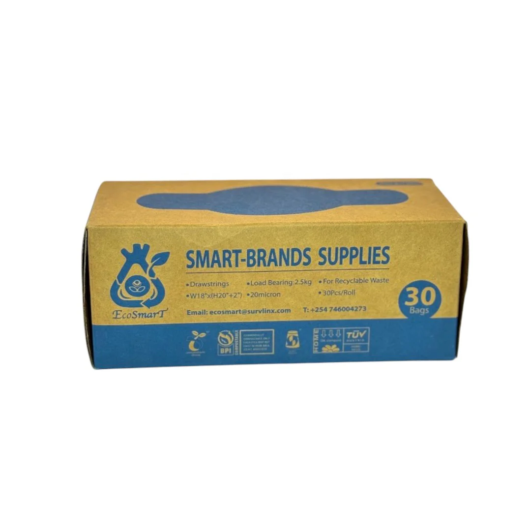 Biodegradable Recyclable-Waste Blue Bin Liners