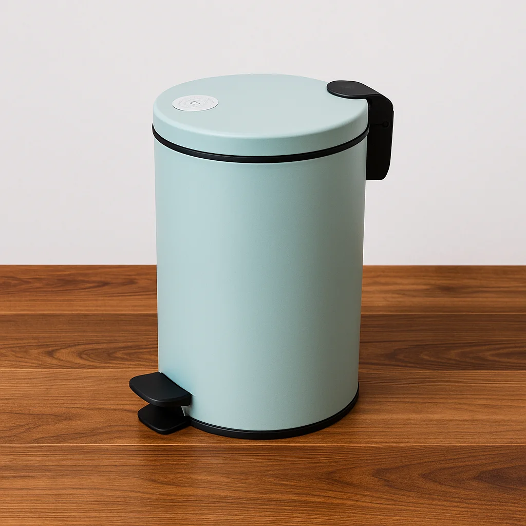 12L Blue Pedal Bin Garbage Can