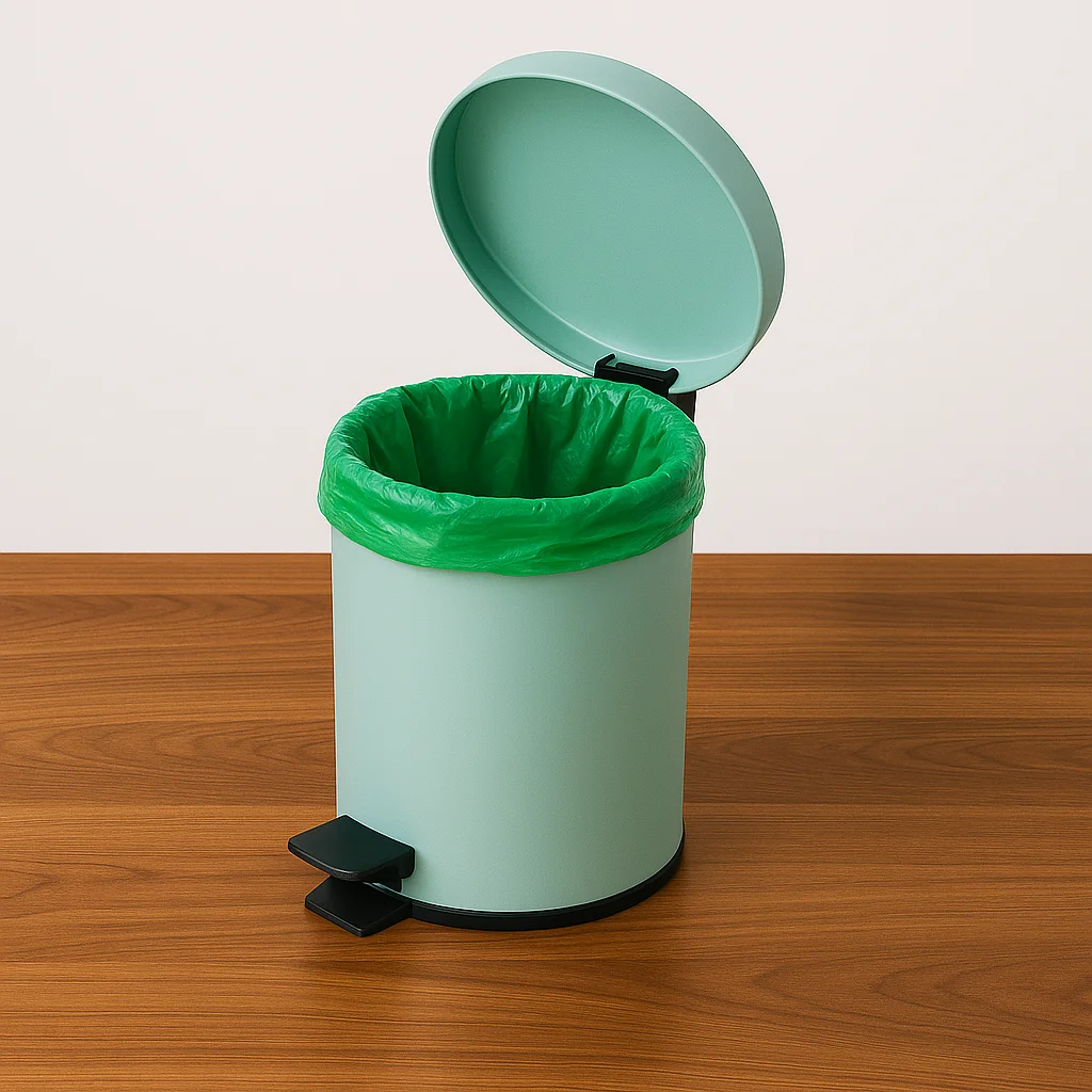 12L Blue Pedal Bin Garbage Can