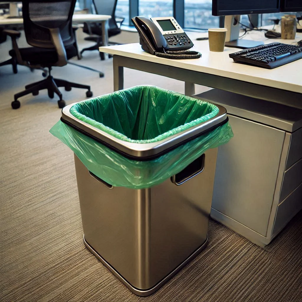 Biodegradable Organic -Waste Green Bin liners - 50L Flat Sealed